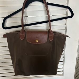 LongChamp...Le Pliage small Recycled Nylon Shoulder Bag
